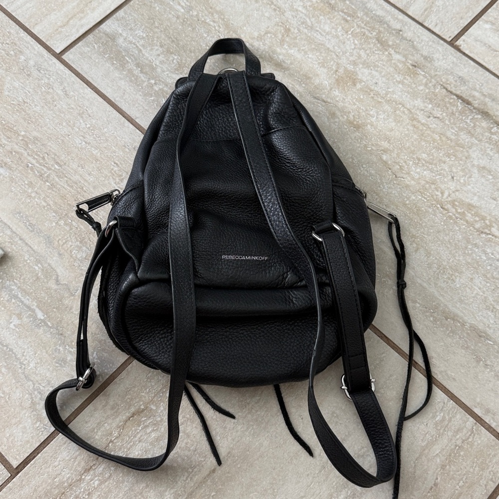 Rebecca Minkoff Mini Julian Pebbled Leather Backpack - Picture 10 of 16